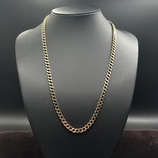 Massive Panzerkette 333er 8Karat Goldkette 55cm x 5mm Cubanchain 41g