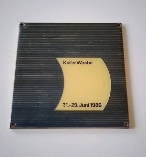 Kieler woche plakette 1986 - woche,