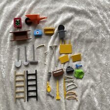Playmobil Werkzeug Schubkarre Tasche Behälter Mülltonne Leiter 37 Teile