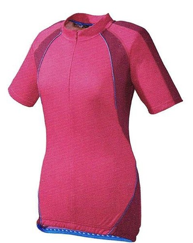 Fahrrad shirt blau - shirt, blau/rot/pink