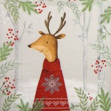 4 Servietten ~ Emil Paper Design Hirsch Reh Geweih ~ R14