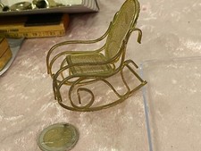 Mini Schaukelstuhl aus Messing