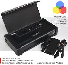 MOBILER DRUCKER EPSON WF-100W WIFI USB+WLAN FÜR WINDOWS 10 11 ANDROID IPHONE EP1