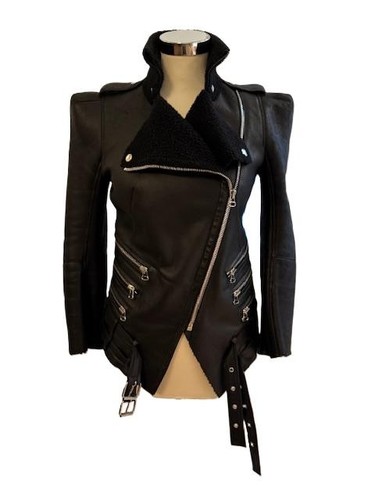 Balmain lederjacke - balmain,