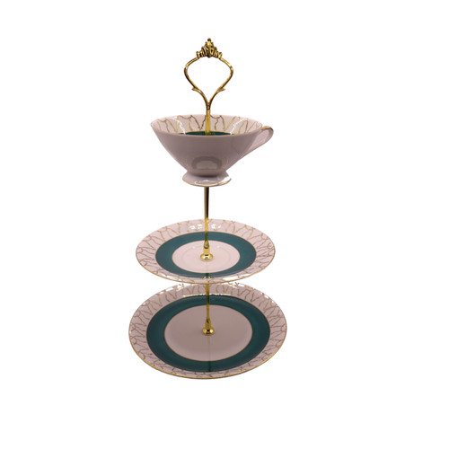 Etagere porzellan türkis - etagere,