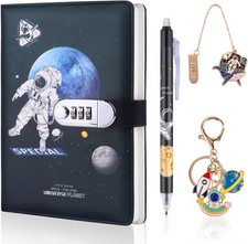 Tagebuch mit Schloss A5: Leder