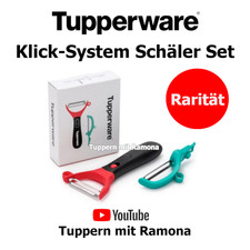 Tupperware Klick System Schäler Duo Sparschäler Set mit wechselbarar Schälerkopf