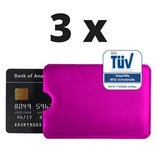 3x RFID Schutzhülle NFC