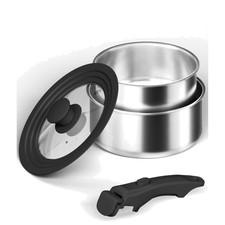 Edelstahl Topfset Abnehmbarer