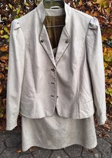 Damenkostüm, beige-grau