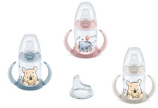 NUK First Choice Winnie Trinklernflasche  150ml Silikon Trinktülle mit Griffe