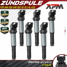 6x Zündspule für BMW 3ER E46 E91 5ER E39 E60 E61 E65 E66 E81 E83 E90 2000-2014