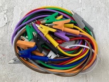 10 Stück Krokodilklemme Messleitungen Doppelseitig Krokodildraht Kabel Isolator Clip