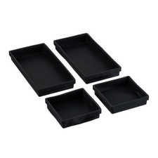 Backform Kuchenform Browniebackform Kastenform Kuchen-Backform Silikon 4er Set