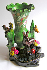 Keramik Vase mit Figuren