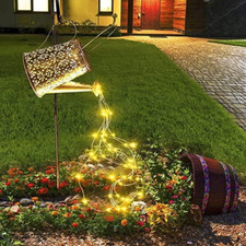 Solargießkanne 65 Led Hirtenhaken IP65 Wasserdicht Solar Giesskanne Garten Deko