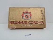 Zigarrenetui Dose Neuhaus Corona Sumatra Holz Schachtel Tabak #233320