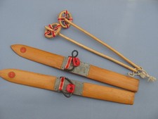 1 Paar alte Holzski mit