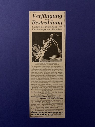 1927 quarzlampen gesellschaft - 1927, quarzlampen-gesellschaft