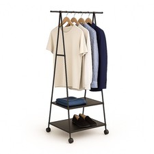 Kleiderständer Garderobenständer Kleiderwagen Rollgarderobe Kleiderstange Rollen