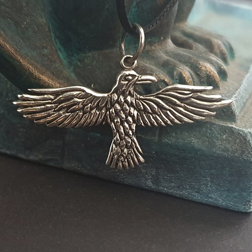 Rabe silber 925 anhänger - rabe,