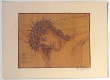 Zeichnung Jesus am Kreuz mit