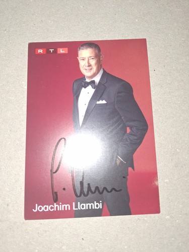 Autogrammkarte joachim llambi - autogrammkarte,