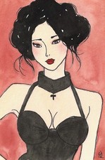 AKT Erotik Tusche Aquarell