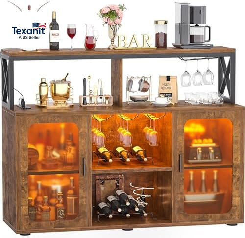 Bar cabinet with power - cabinet,