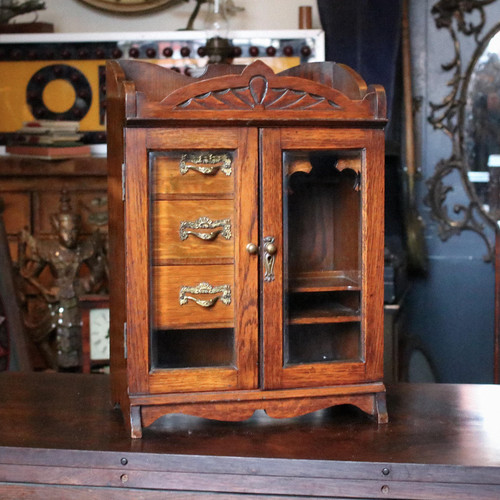 Antiker räucherschrank eiche - antiker,
