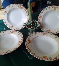 4 Suppenteller Villeroy & Boch Citta & Campagna "Campanella di Natale" Weihnacht