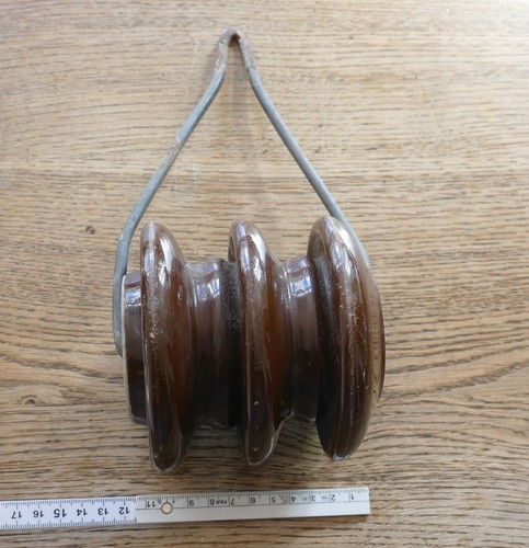 Keramik isolator braun - isolator, alt 