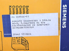 Siemens 3TB4217-0BD4 Schütz AC-3 7,5kW / 380V DC 42V NEU