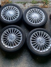 Orig. VW UP 15 Zoll Alufelgen Satz Spoke Sommerreifen 185/55 15 82T   1S0601025A