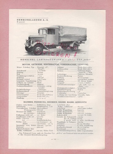Kassel typentafel 1934 - kassel,