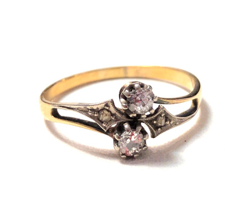 Antiker altschliff diamantring - altschliff,