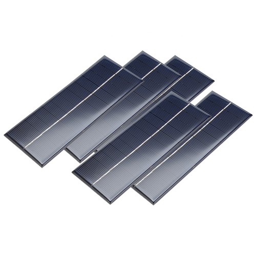 5stk 250ma poly solarpanel - 6v,