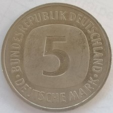 5-Deutsche-Mark-Kursmünze