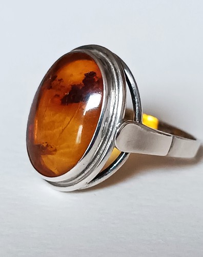 Ring bernstein silber - ring,