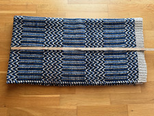 Westernblanket Farbe blau-schwarz-weiß Größe 82cmx41cm