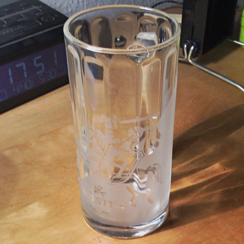 Glas bierkrug mit henkel - bierkrug,