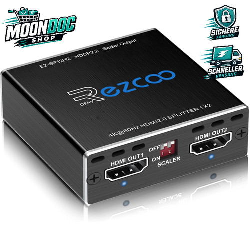 Hdmi splitter 1x2 60hz - splitter, 4k