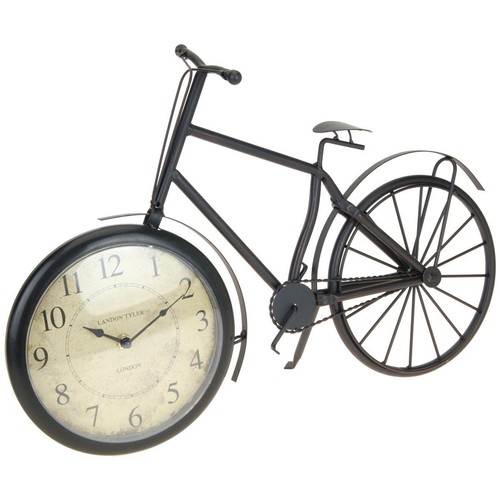 Tischuhr fahrrad metall - metall, 50cm