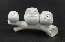 Porzellan Figur Eulen Trio