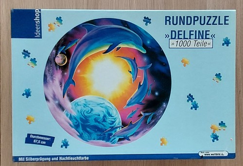 Rund puzzle 1000 - 1000, delfine