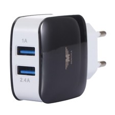 ✅ Ladegerät Stecker 2-Port USB Schnelllade Netzteil für Smartphone iPad Tablet ✅