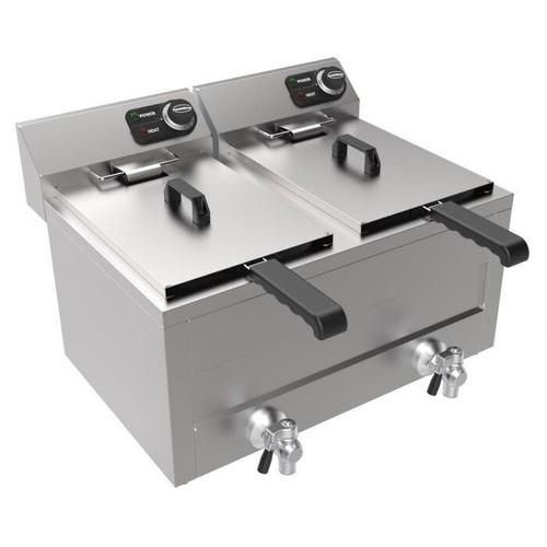 Elektro tischfriteuse 2x8l - elektro,