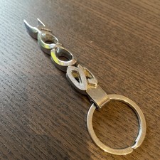 Peugeot 3008 Metall Chrom Logo Schlüsselanhänger/Anhänger Kette Händler Garage RCZ 207 308 5008