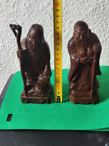 Antike holzfigur einer - antike,