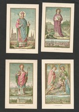 KONVOLUT 4 FROMME BILDER HEILIGER ABORGAST MÜTTER HENRI ODILE DEUTSCHER TEXT